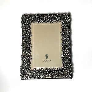 L’Objet Noir Platinum-Plated Garland Frame
